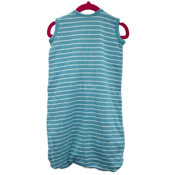 Hanna Andersson Turquoise Striped Organic Cotton Sleep Sack 0-3 Months - Picture 2 of 4